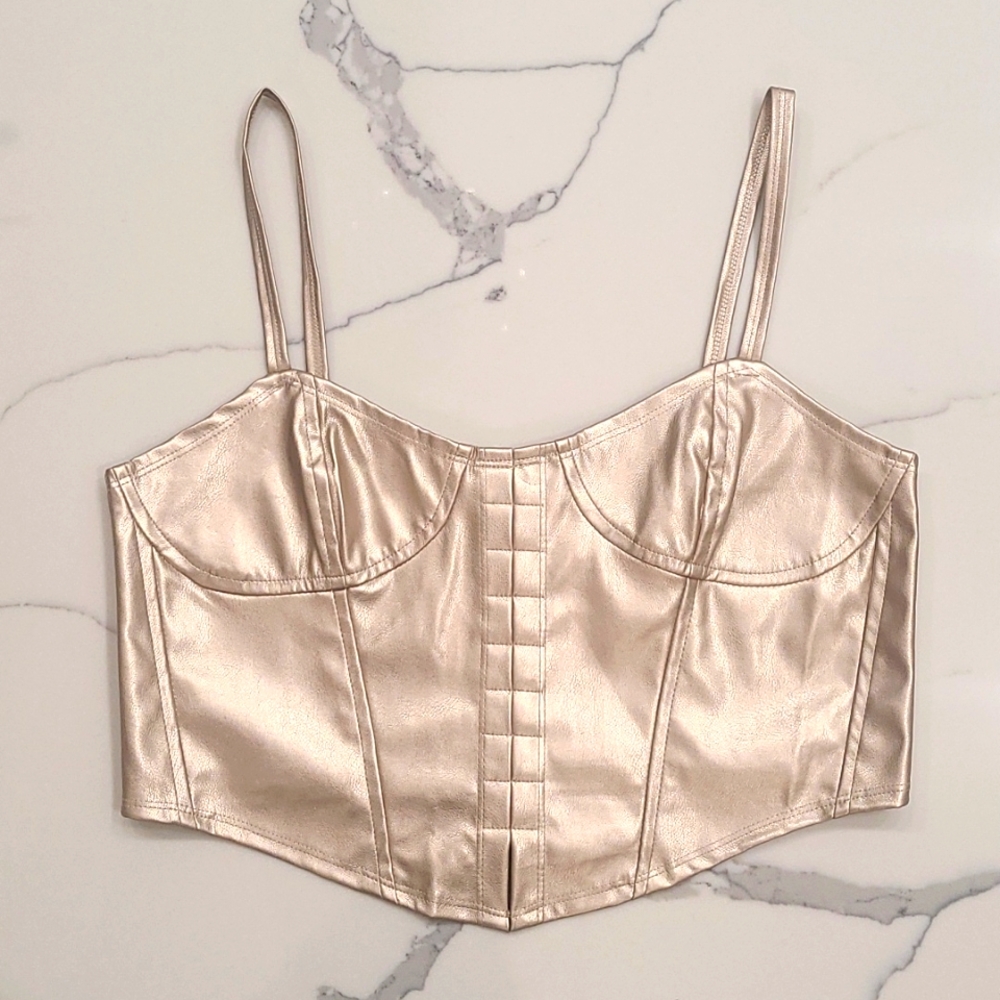 VIVID Crop top | corset-like bodice | size XL